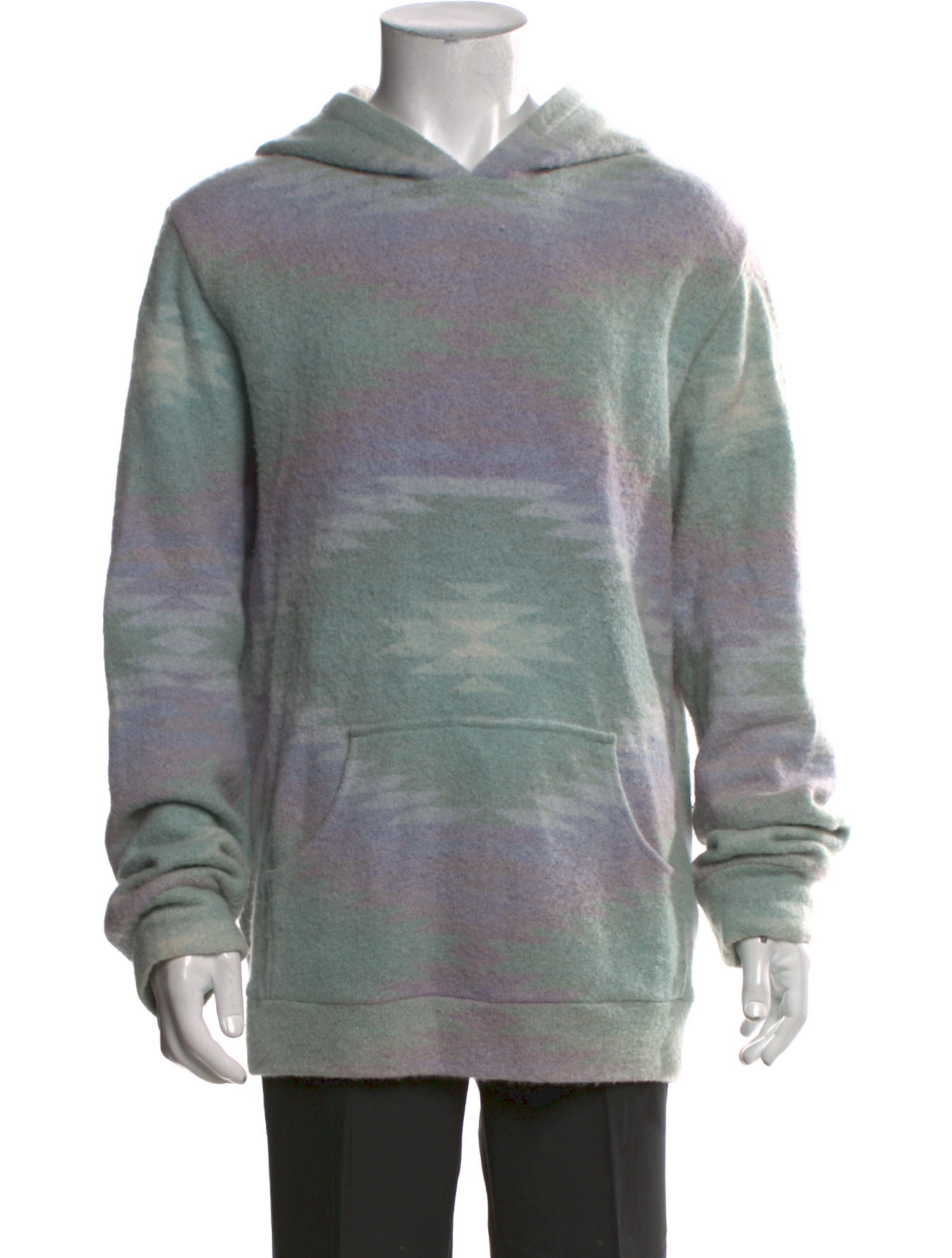 The Elder Statesman Cashmere Printed Hoodie