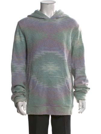 The Elder Statesman Cashmere Printed Hoodie