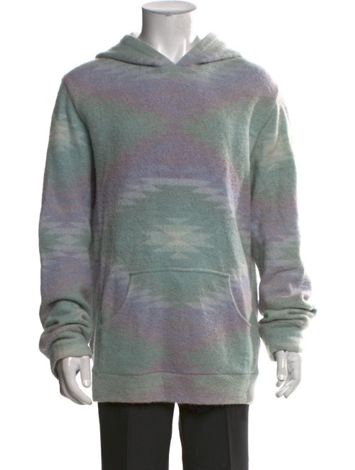 The Elder Statesman Cashmere Printed Hoodie
