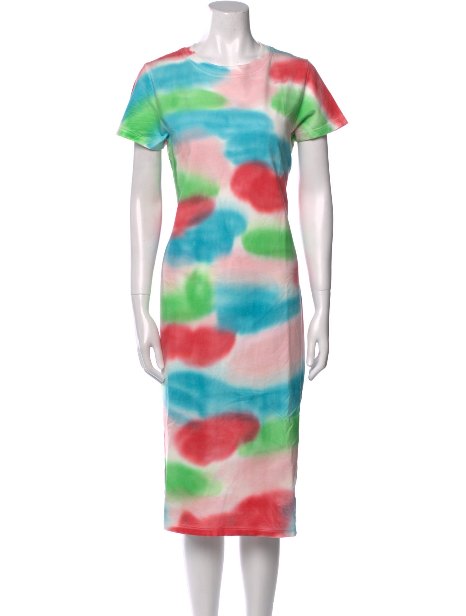 The Elder Statesman Tie-Dye Print Midi Length Dress