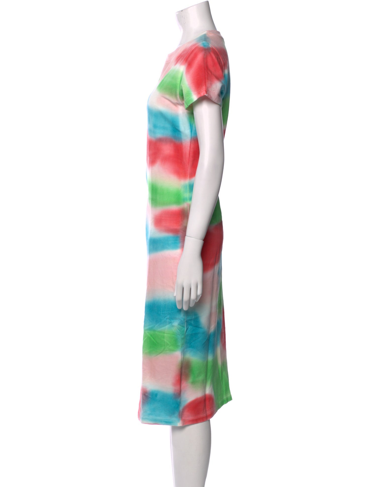The Elder Statesman Tie-Dye Print Midi Length Dress