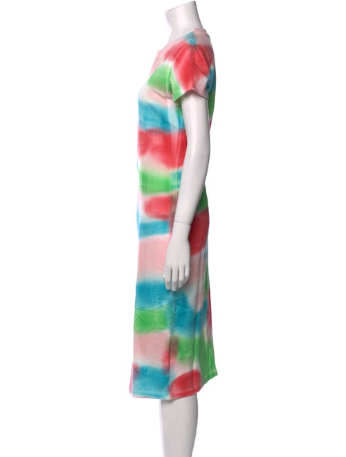 The Elder Statesman Tie-Dye Print Midi Length Dress