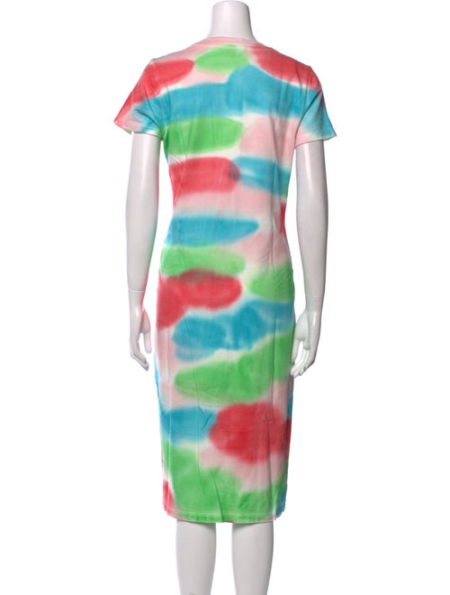 The Elder Statesman Tie-Dye Print Midi Length Dress