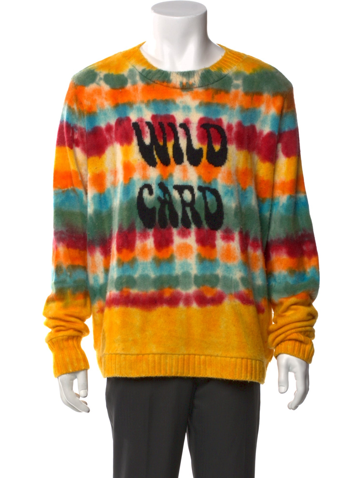The Elder Statesman Cashmere Tie-Dye Print Pullover