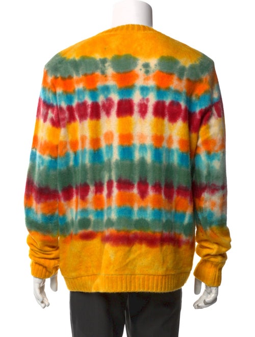 The Elder Statesman Cashmere Tie-Dye Print Pullover