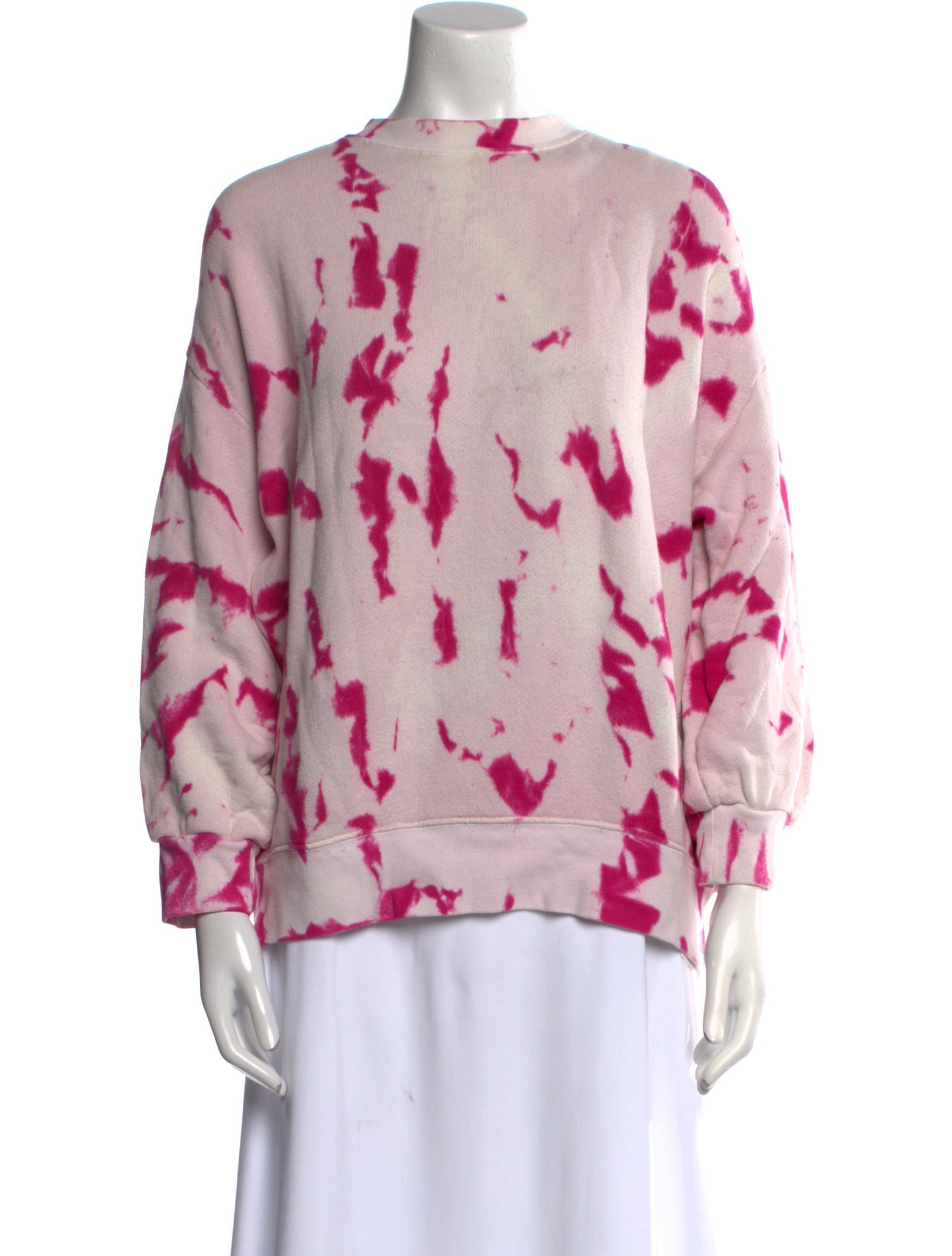 The Elder Statesman Tie-Dye Print Crew Neck Sweater