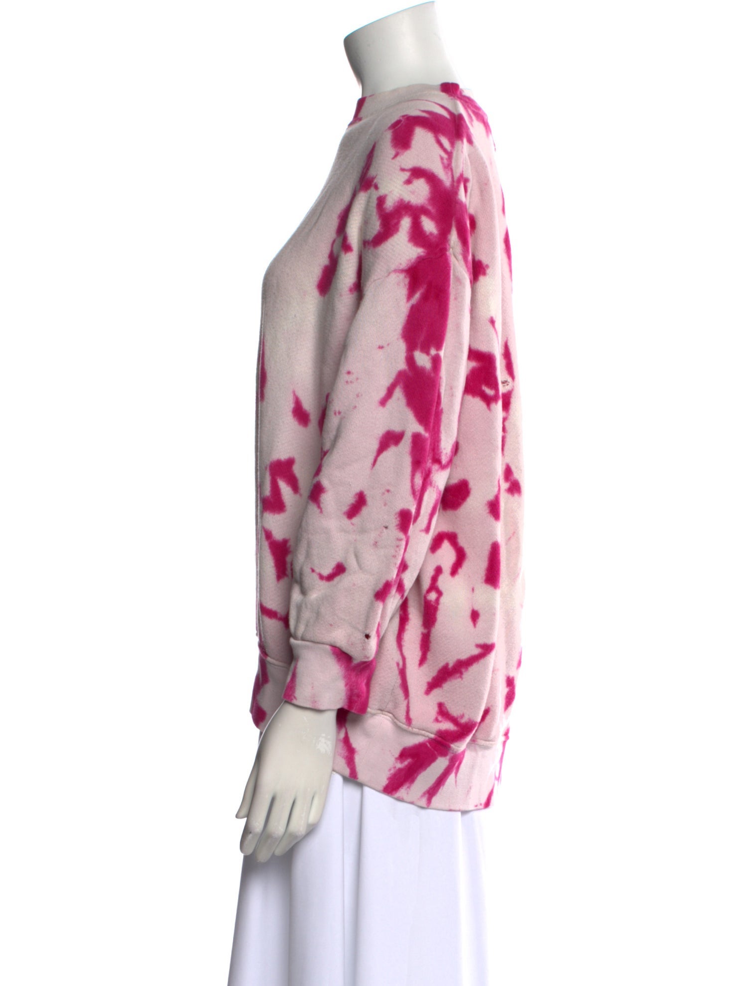 The Elder Statesman Tie-Dye Print Crew Neck Sweater