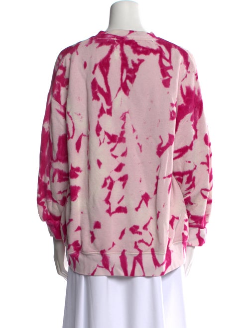 The Elder Statesman Tie-Dye Print Crew Neck Sweater