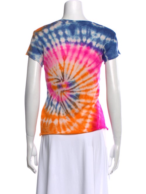 The Elder Statesman Cashmere Tie-Dye Print T-Shirt