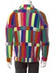 The Elder Statesman Colorblock Pattern V-Neck Cardigan