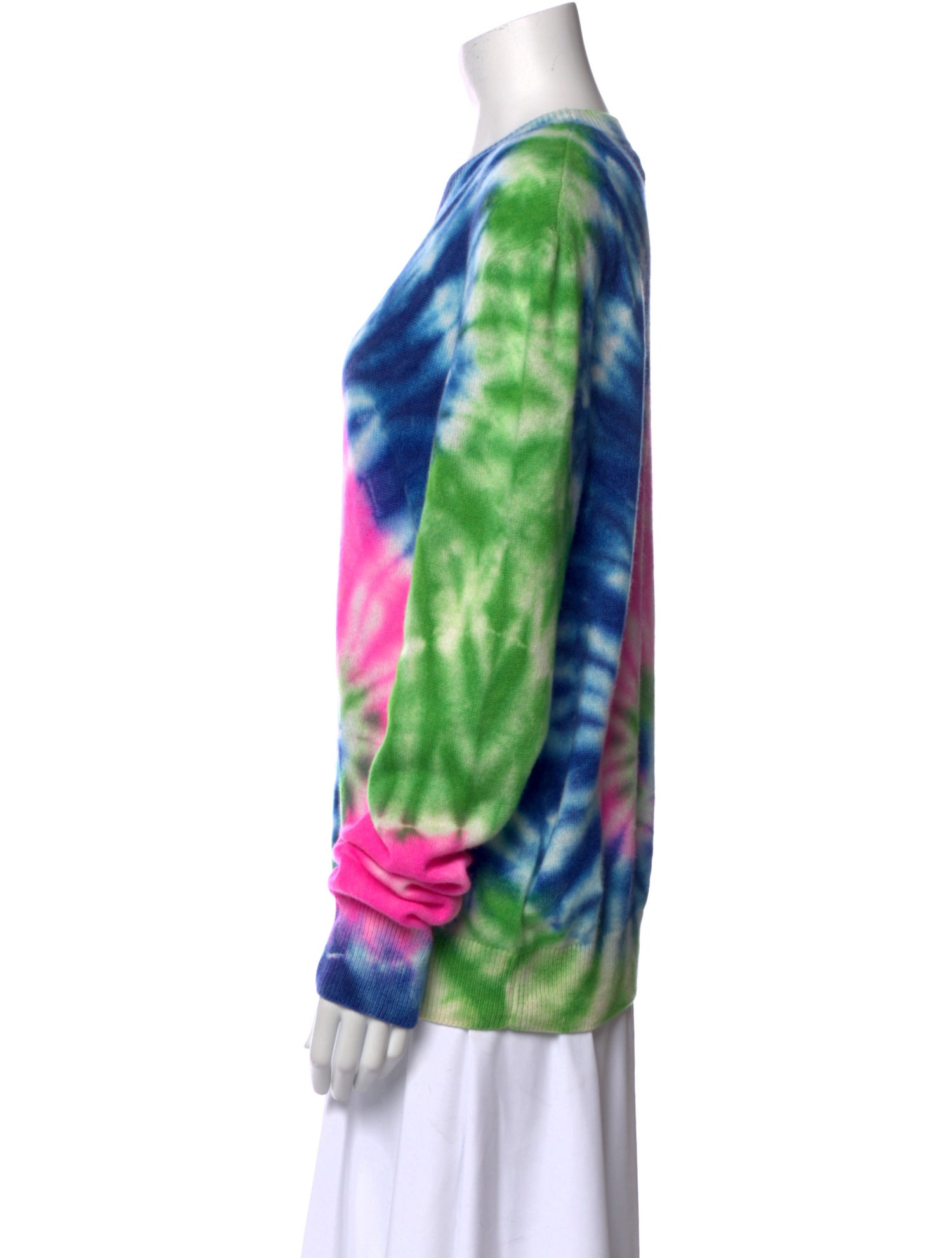 The Elder Statesman Cashmere Tie-Dye Print Sweater