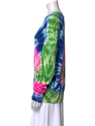 The Elder Statesman Cashmere Tie-Dye Print Sweater