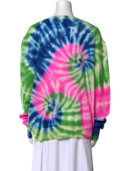The Elder Statesman Cashmere Tie-Dye Print Sweater