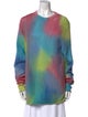 The Elder Statesman Tie-Dye Print Crew Neck Sweater