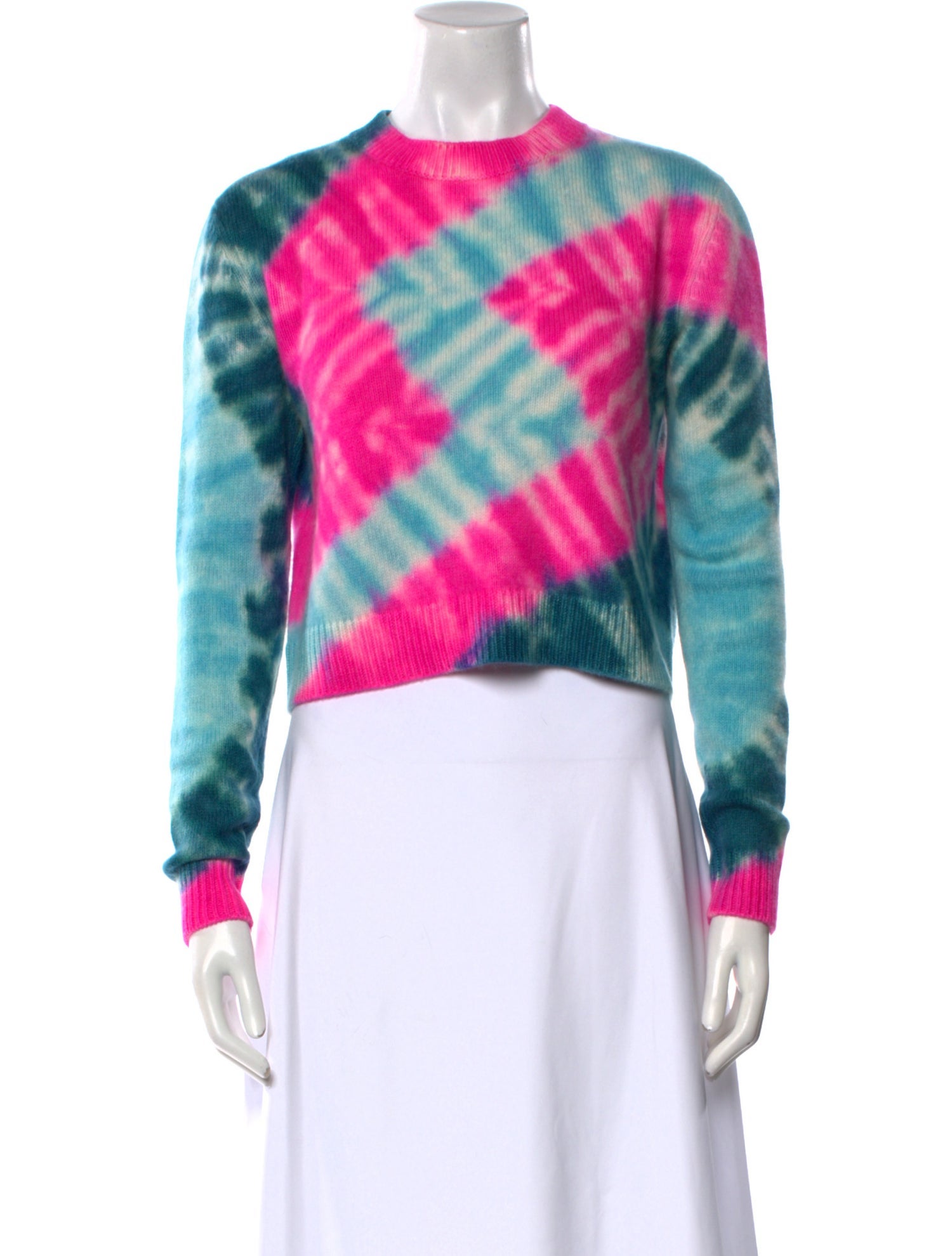 The Elder Statesman Cashmere Tie-Dye Print Sweater