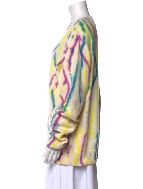 The Elder Statesman Cashmere Tie-Dye Print Sweater