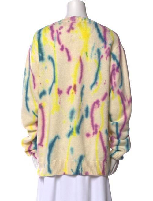 The Elder Statesman Cashmere Tie-Dye Print Sweater