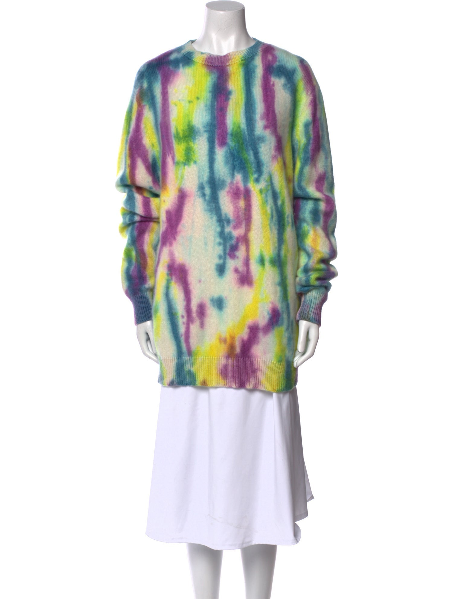 The Elder Statesman Cashmere Printed Sweater