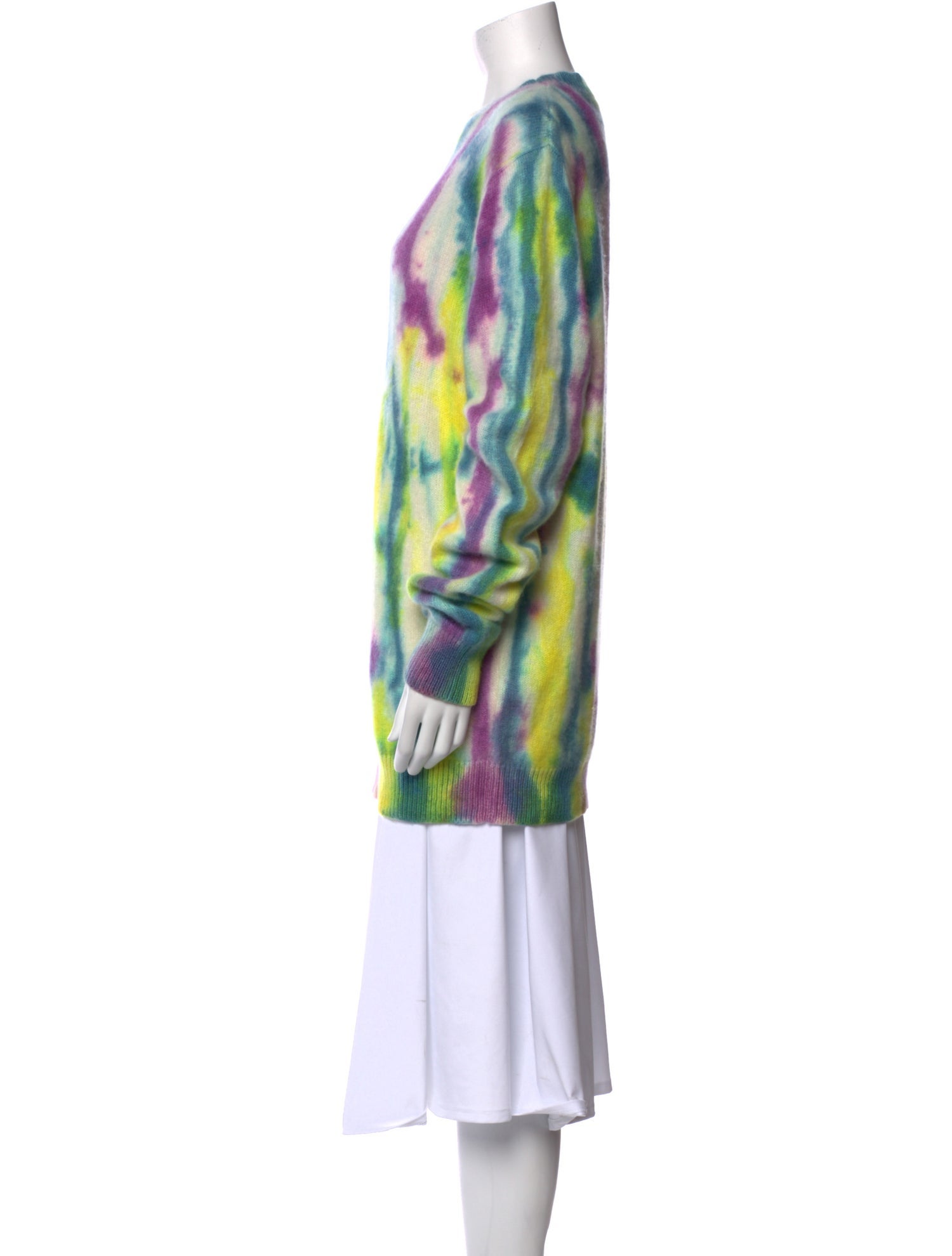 The Elder Statesman Cashmere Printed Sweater