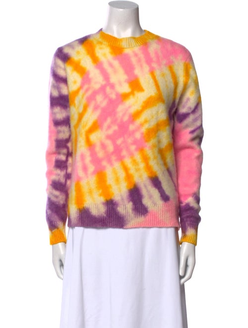 The Elder Statesman Cashmere Tie-Dye Print Sweater