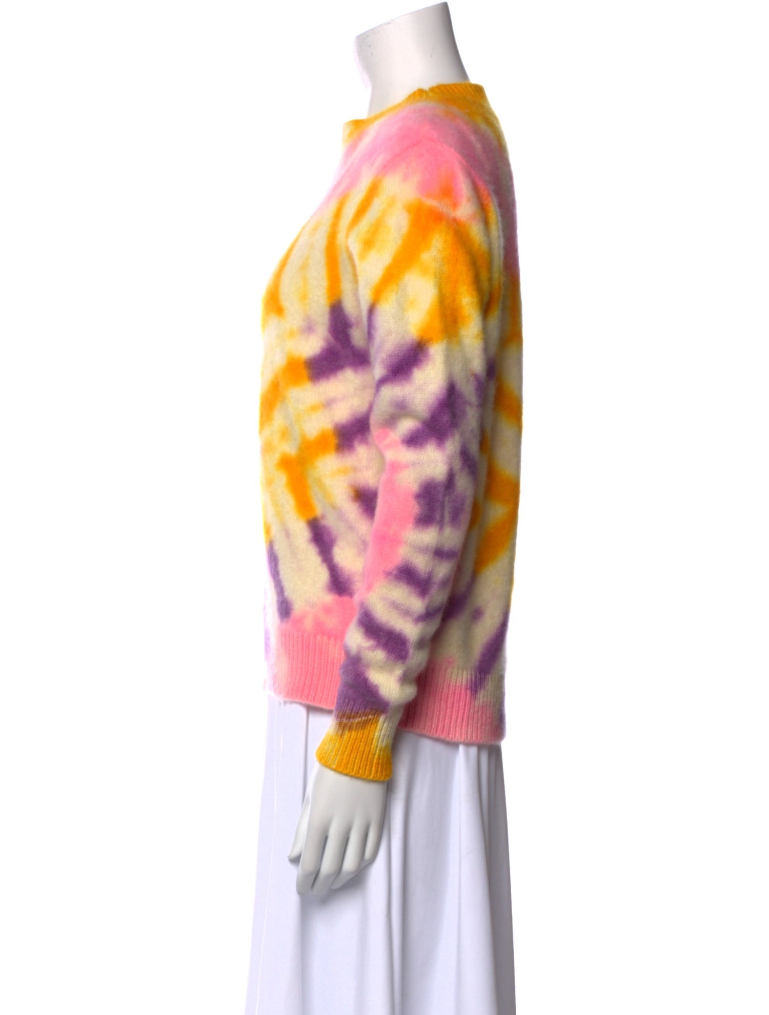 The Elder Statesman Cashmere Tie-Dye Print Sweater