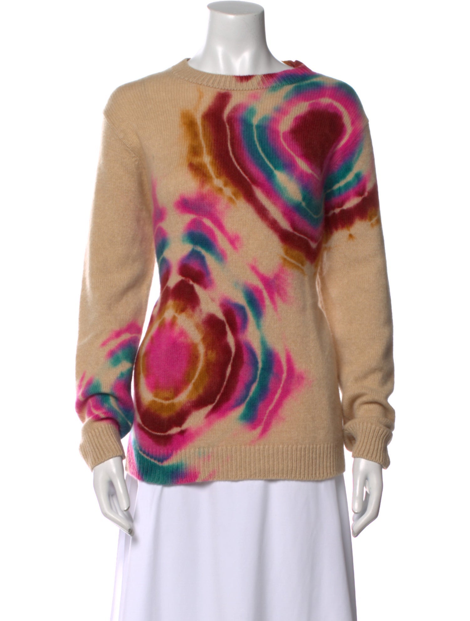 The Elder Statesman Cashmere Tie-Dye Print Sweater
