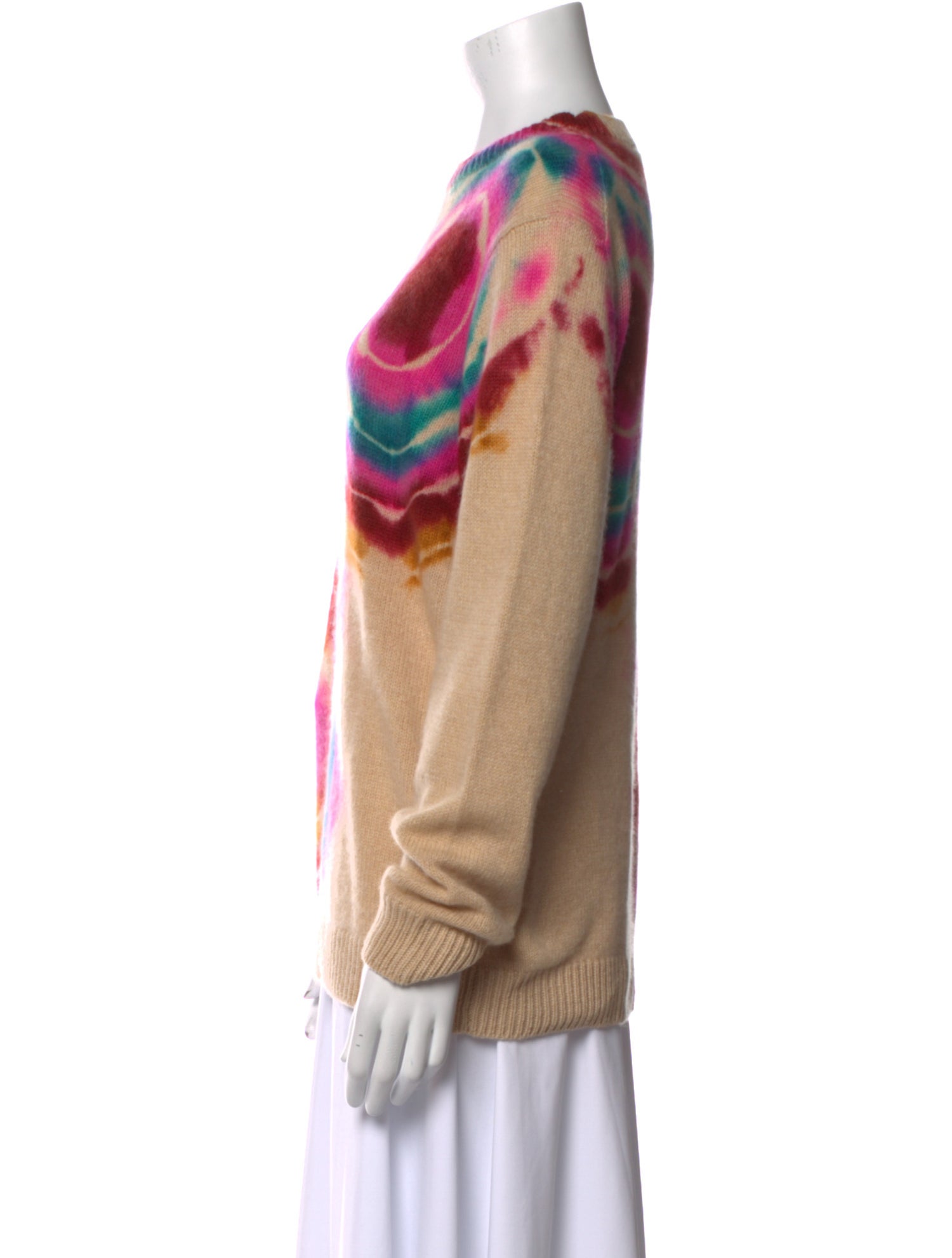 The Elder Statesman Cashmere Tie-Dye Print Sweater
