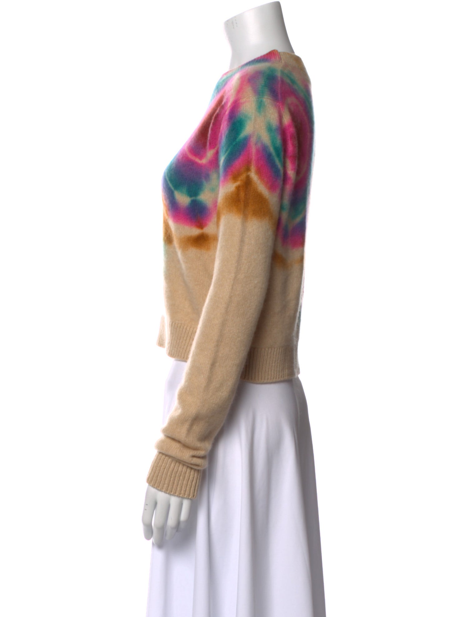 The Elder Statesman Printed Crew Neck Sweater