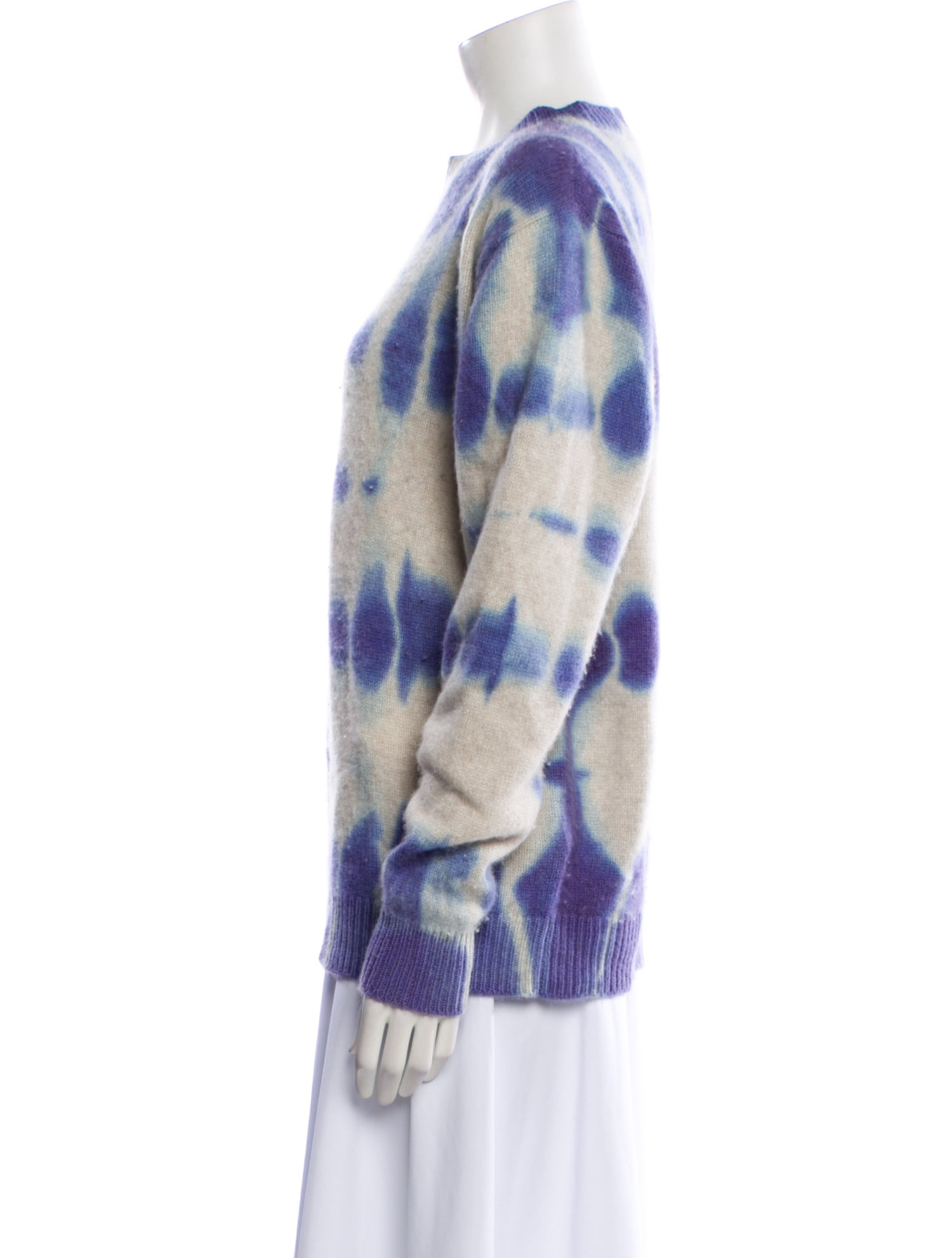 The Elder Statesman Cashmere Tie-Dye Print Sweater