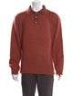 The Elder Statesman Cashmere Collar Polo Sweater
