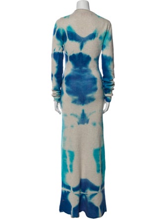 The Elder Statesman Tie-Dye Print Long Dress