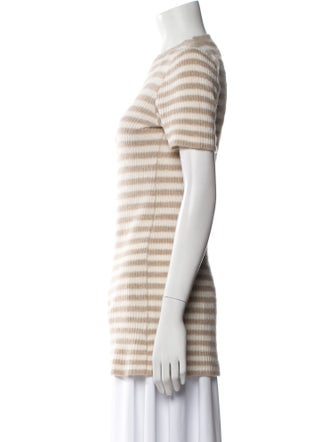 The Elder Statesman Cashmere Striped Tunic