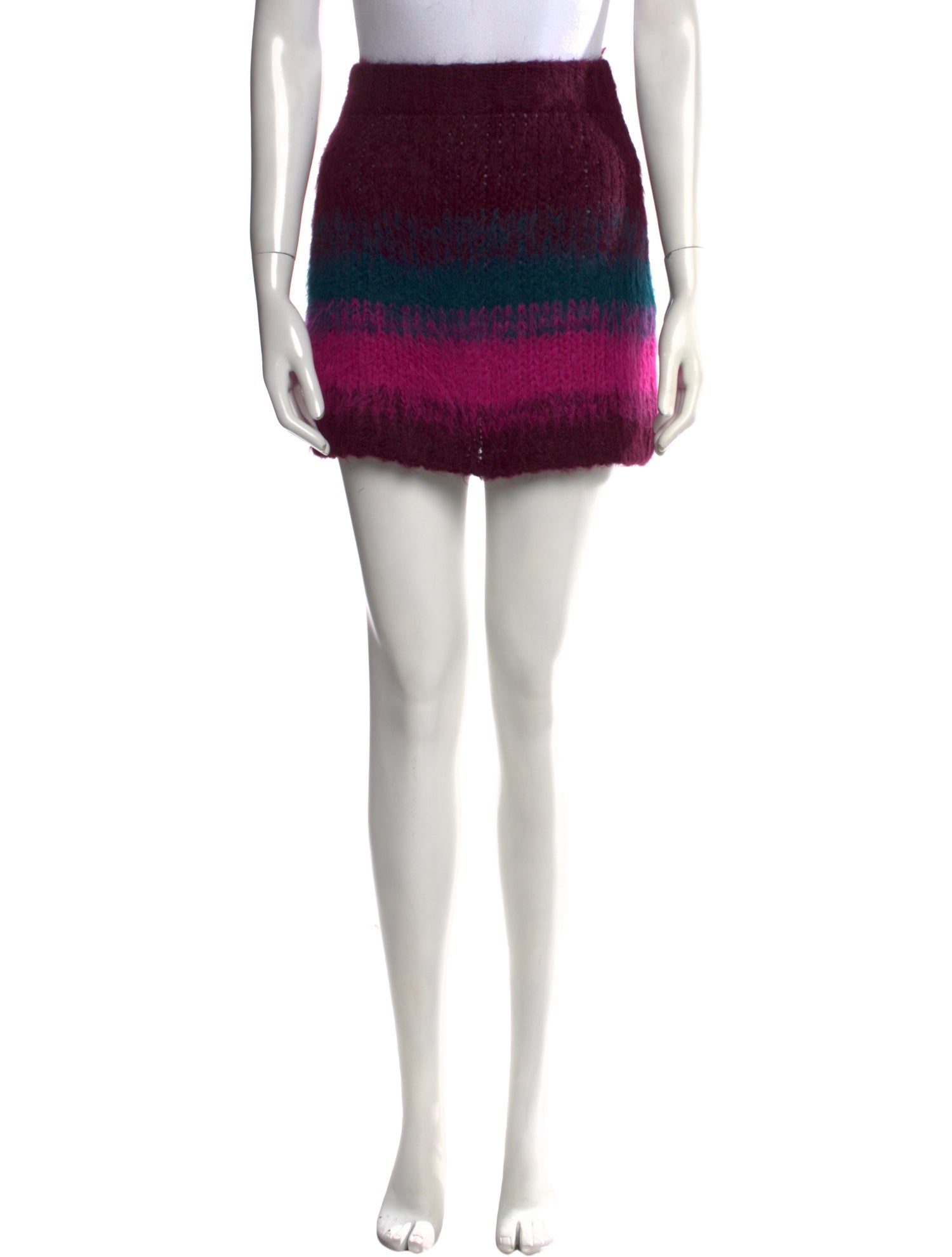 The Elder Statesman Alpaca Mini Skirt