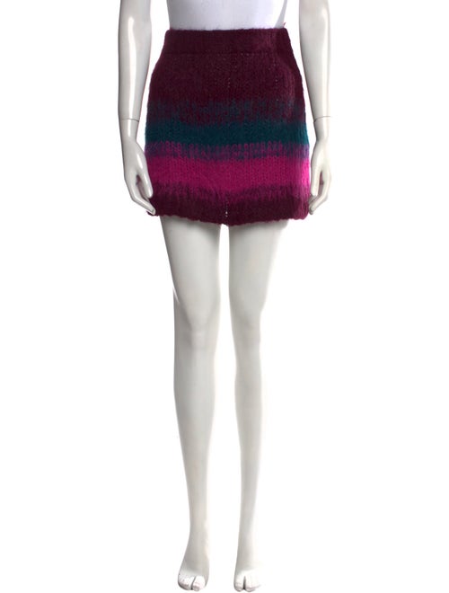 The Elder Statesman Alpaca Mini Skirt