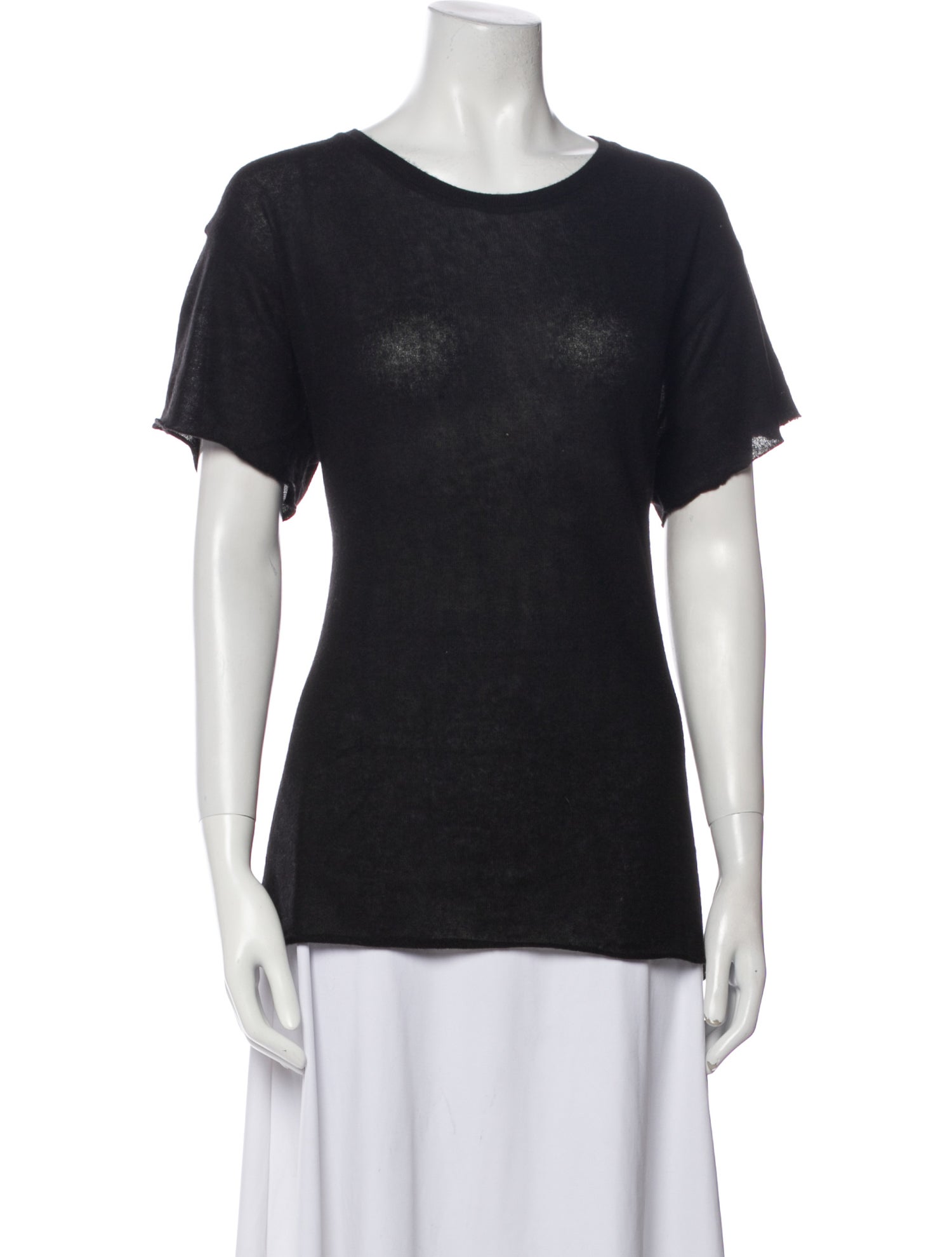 The Elder Statesman Cashmere Scoop Neck T-Shirt