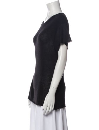 The Elder Statesman Cashmere Scoop Neck T-Shirt