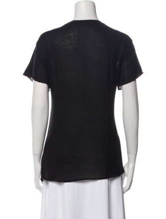 The Elder Statesman Cashmere Scoop Neck T-Shirt