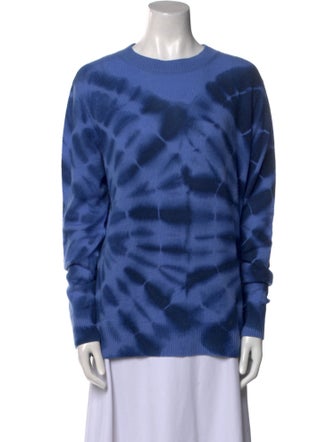 The Elder Statesman Cashmere Tie-Dye Print Sweater