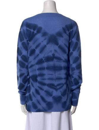 The Elder Statesman Cashmere Tie-Dye Print Sweater