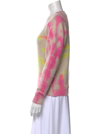 The Elder Statesman Cashmere Tie-Dye Print Sweater