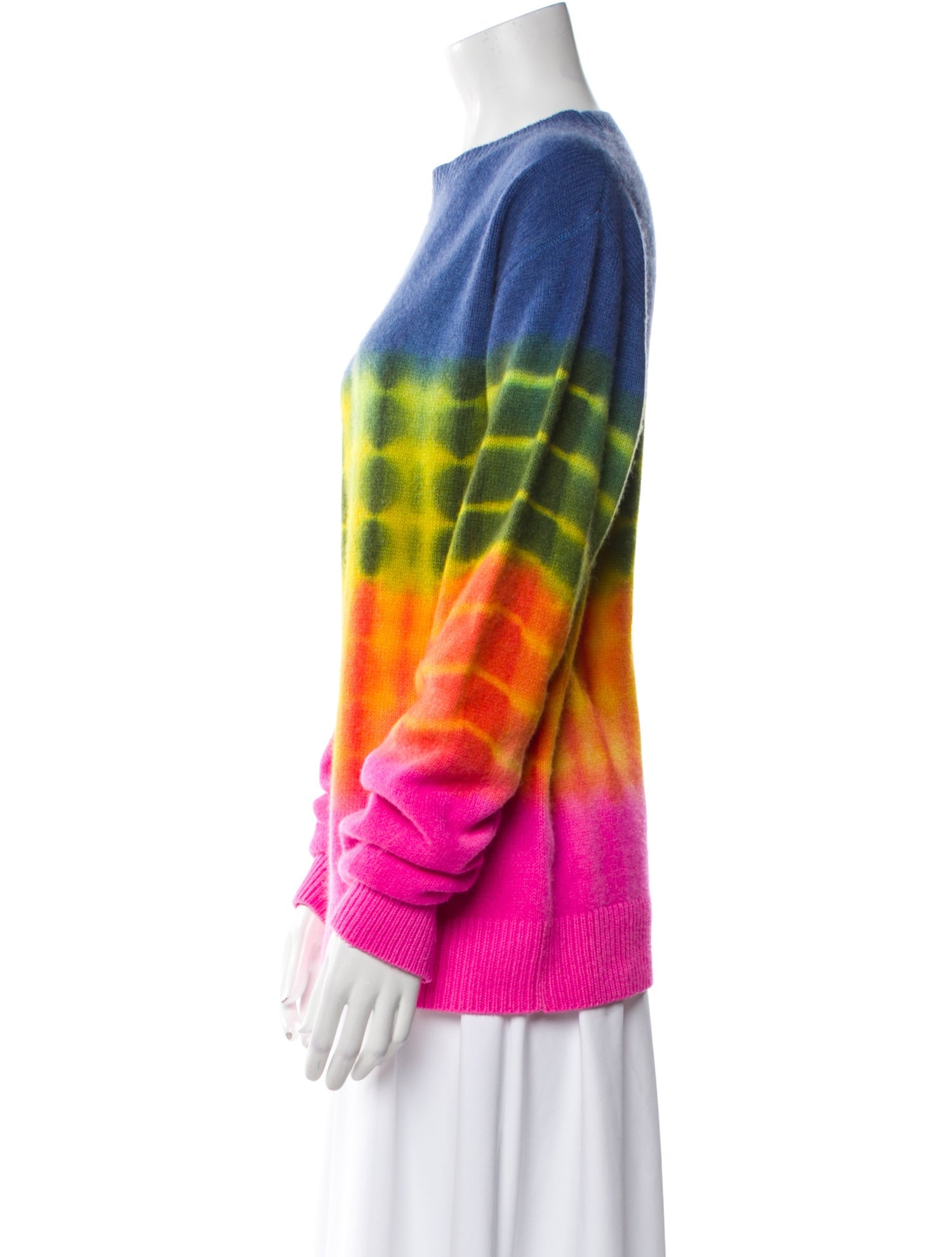 The Elder Statesman Cashmere Tie-Dye Print Sweater
