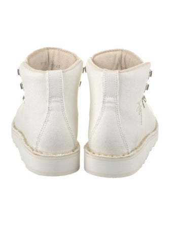 The Elder Statesman Canvas Hiking Boots