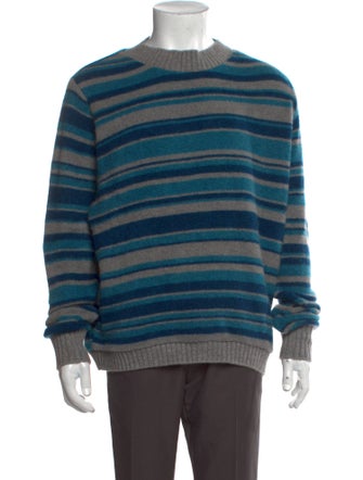 The Elder Statesman Cashmere Striped Pullover