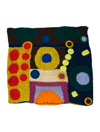 The Elder Statesman Crocheted Pillow Sham