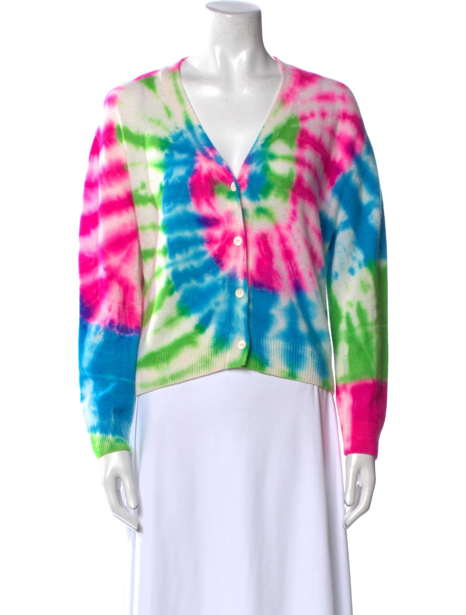 The Elder Statesman Cashmere Tie-Dye Print Sweater