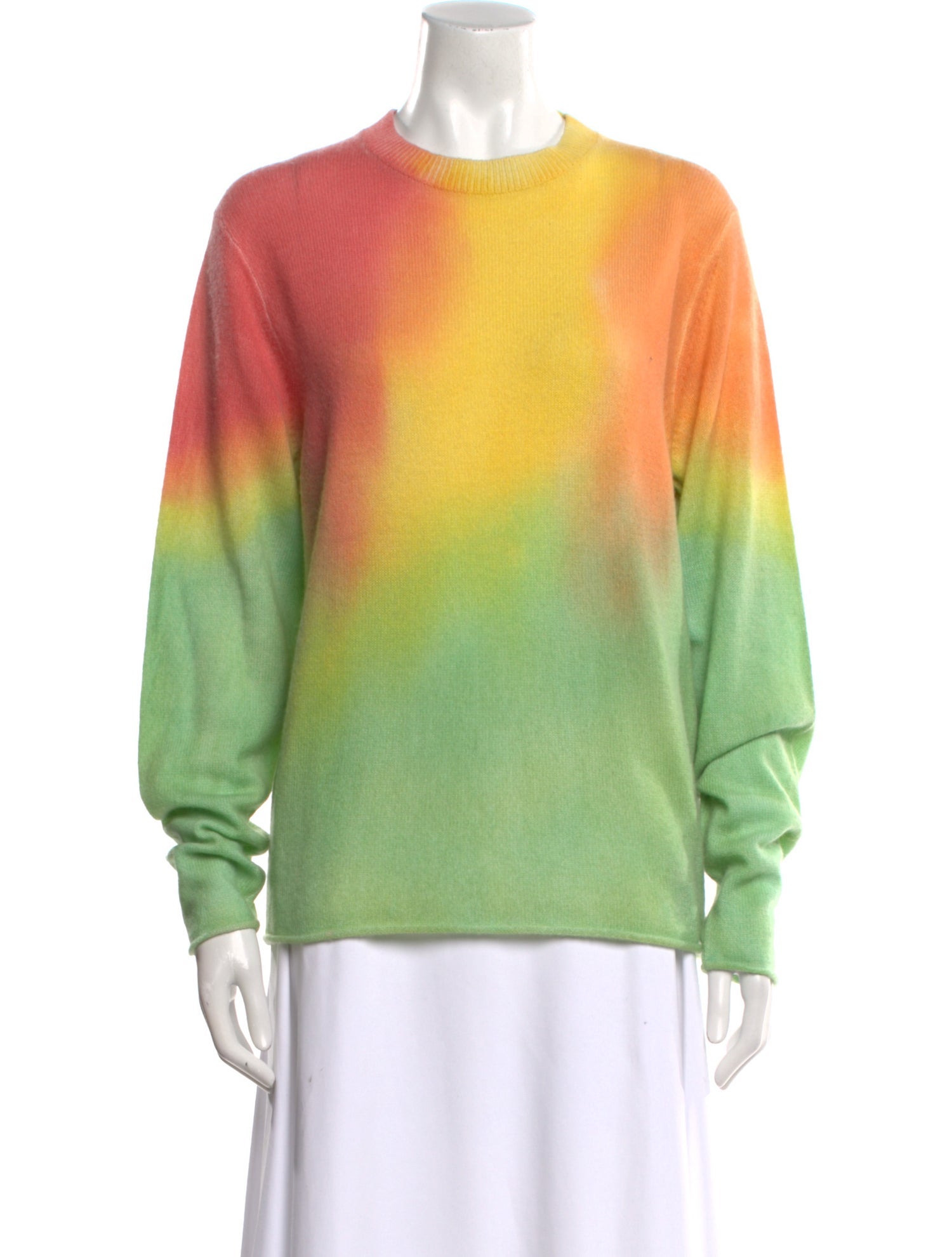 The Elder Statesman Cashmere Tie-Dye Print Sweater w/ Tags