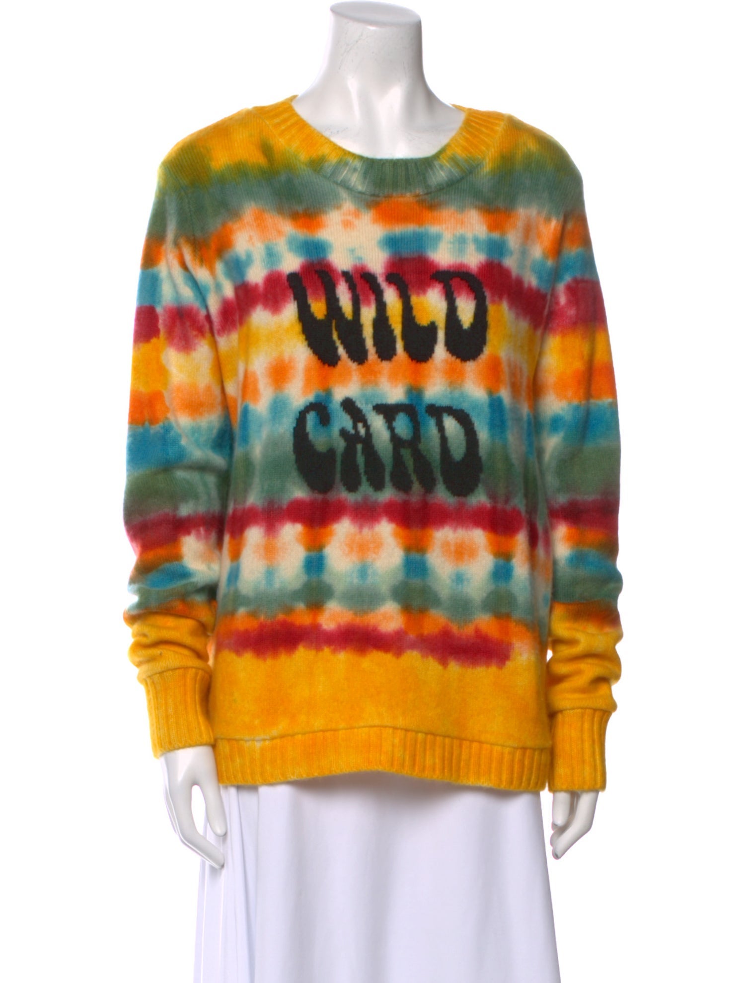 The Elder Statesman Cashmere Tie-Dye Print Sweater
