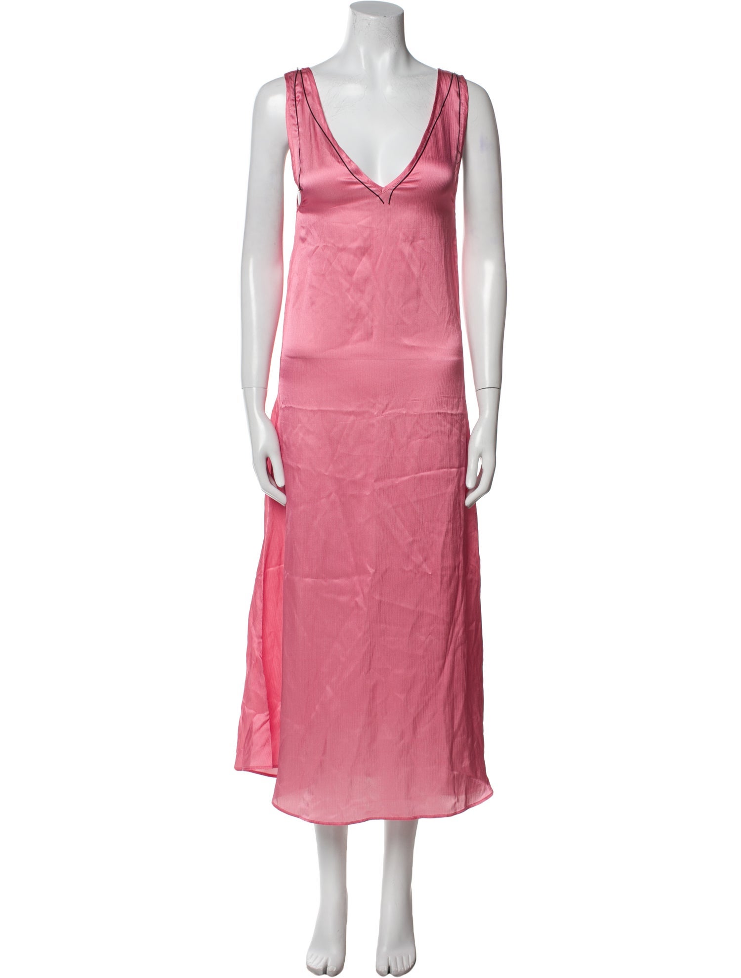 The Elder Statesman V-Neck Long Dress