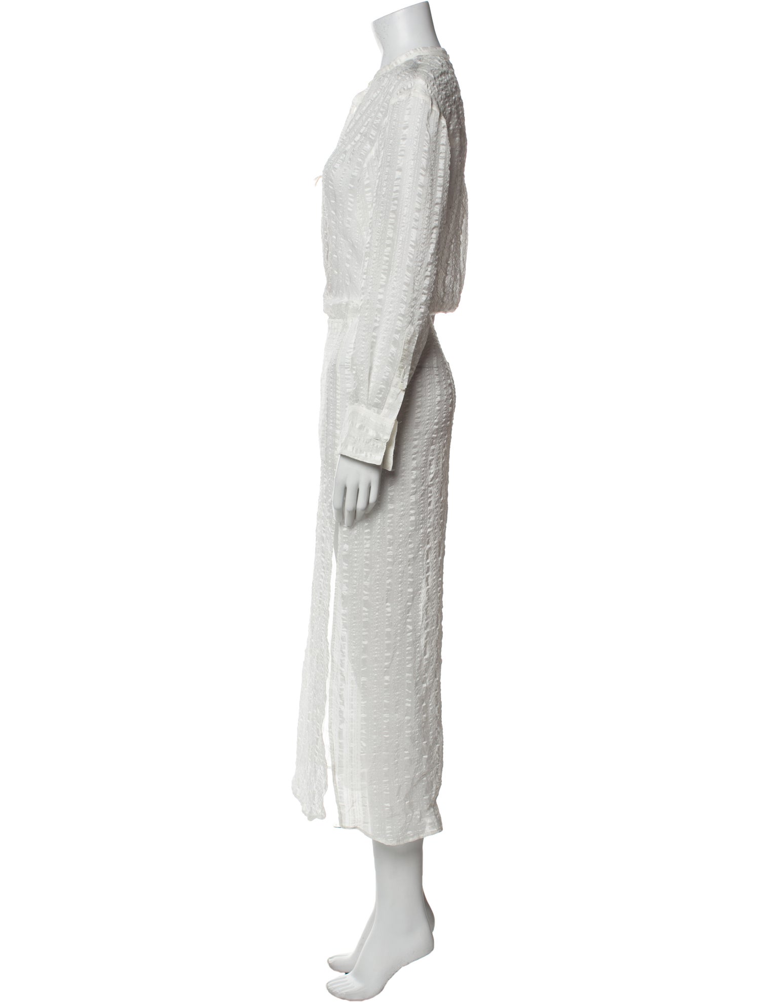 The Elder Statesman Crew Neck Long Dress