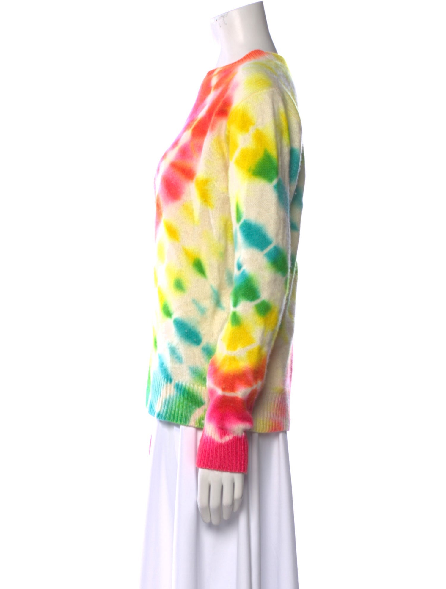 The Elder Statesman Cashmere Tie-Dye Print Sweater